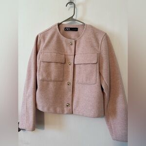 Zara Women's Blush Pink Jacket